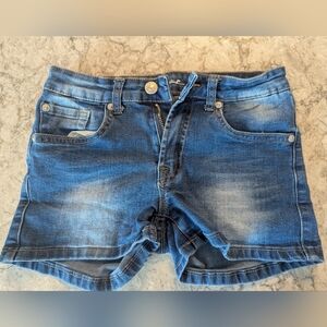 7 for All Mankind Blue Denim Shorts